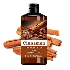 Cinnamon Essential Oil 100ML/3.38oz, 100% Pure Care Grade, Hair & Skin Care, Massage, Diffuser Humidifier Aromatherapy, Natural Scent, Long-Lasting Moisturizing, Wellness Therapeutic