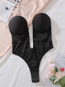 Slimming Bodysuit Shapewear with Bra, Adjustable Straps and Hook Closure, Lightweight Shaping Underwear for Women, Perfect for Evening Gowns, Chic, Casual, High Waist Bodysuit