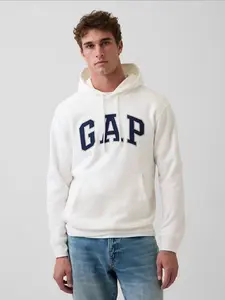 Adult VintageSoft Arch Logo Hoodie Color Off White Unisex