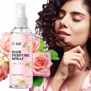 Rose Fragrance Spray, Damask Rose & Vanilla Extract, Glycerin & Olive Oil, Moisturizing, Neutral Scent, Suitable for All Hair Types