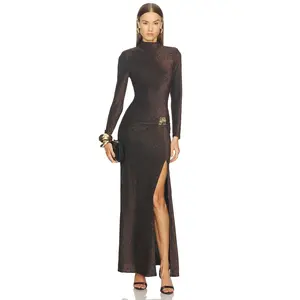 ELLIATT Indira Gown in Black & Gold