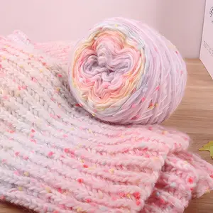 Rainbow Color Knitting Yarn, Chunky Yarn, Hand Knitting Yarn, Crochet Yarn, DIY Knitting Supplies for Scarf, Sweater, Hat