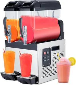 Commercial Margarita Machine, 24L/6.4 Gal Frozen Margarita Machine Smoothie, Self-Cleaning, 700W Stainless Steel Slushy Machine for Snow Melts, Cocktails, Homes, Coffee Shops, Restaurants