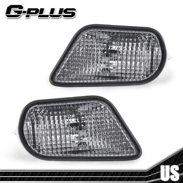 G-PLUS Smoke Side Marker Corner Parking Lights & Turn Signal Lamps Set, Car Lights & Cars Accessories Fit For 98-02 Trans Am