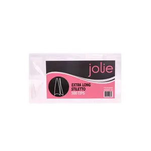 Jolie Stiletto Nail Tips (Extra Long) 500 pieces
