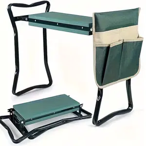 Upgraded Garden Kneeler and Seat with Thicken & Widen Soft Kneeling Pad,Heavy Duty Foldable Gardener Stool with Tool Pouches,Gardening Gifts for Women Mom Men Seniors¡...