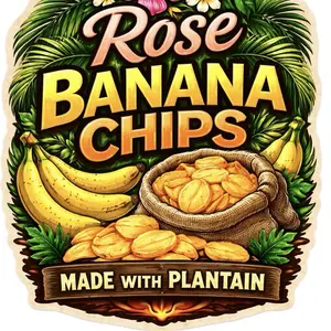Rose Banana Chips - Made with Plantain - Crunchy Snack