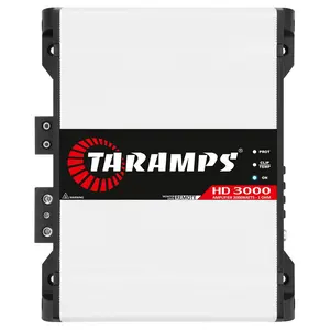 Taramps HD 3000 1 Ohm 1 Channel 3000 Watts RMS MAX Full Range Car Audio Monoblock LED Monitor Indicator Class D Amplifier Crossover White 3k amp Sound Quality