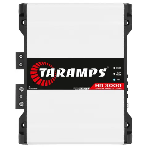 Taramps HD 3000 3000 Watts RMS Car Subwoofer Amplifier, Full Range Class D Monoblock, 1 Channel, Adjustable Crossover for Car Stereo Upgrade and Stereo Systems