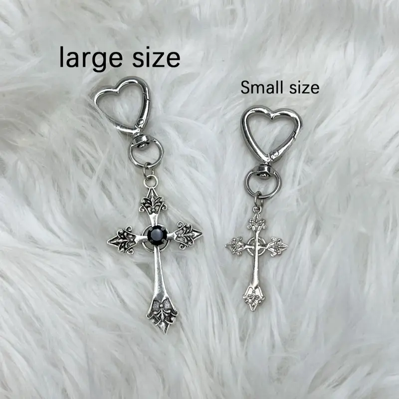 Zinc Alloy Cross Bag Charm Pendant, Vintage Geometric Design, European Style Purse Accessory, Durable Zinc Alloy Material, Accessories for Bags, Bag Decoration, Purse Charms