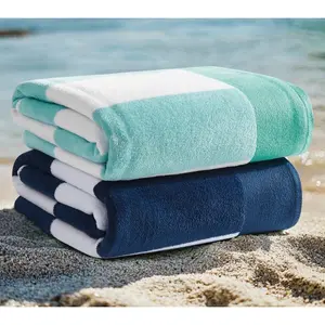 Oceanfront Resort Cabana Stripe 2-Pack Beach Towel