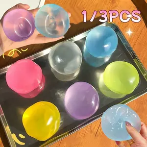 Plastic Slow Rebound Coconut Oil Hand Squeeze Balls, Anxiety Relief Toy, Stress Relief Tool, Easter Toy, Party Gift, Birthday Present, Stress Relief Gadgets