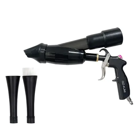 Car Cleaning Blaster High Pressure Air Blow Blaster with Suction Hood Detailing Interior Dryer Blower Blaster Auto Detailing Kit Tools for Quickly Blasts Dirt and Dust from Surface