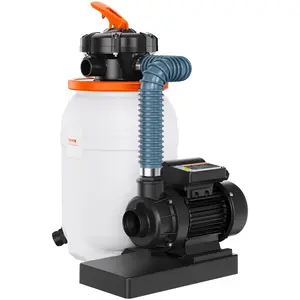 VEVOR Sand Filter Pump for Above Ground Pools, 10-inch, 1585 GPH, 0.33 HP Swimming Pool Pumps System & Filters Combo Set with 6-Way Multi-Port Valve & Pressure Gauge, for Domestic and Commercial Pool