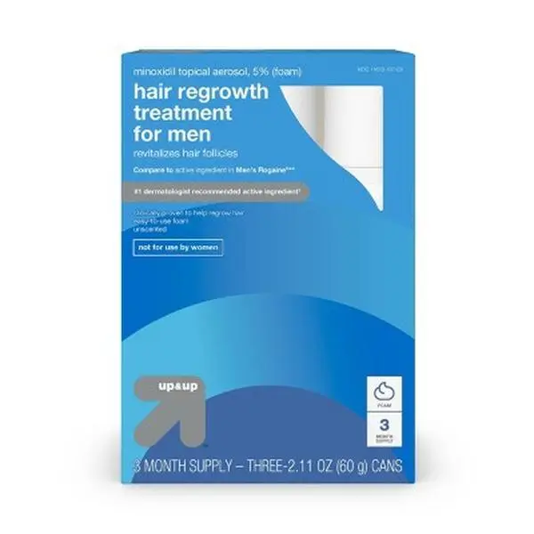 up&up Foam Hair Regrowth Treatment 5% Minoxidil Easy 2.11oz/3ct