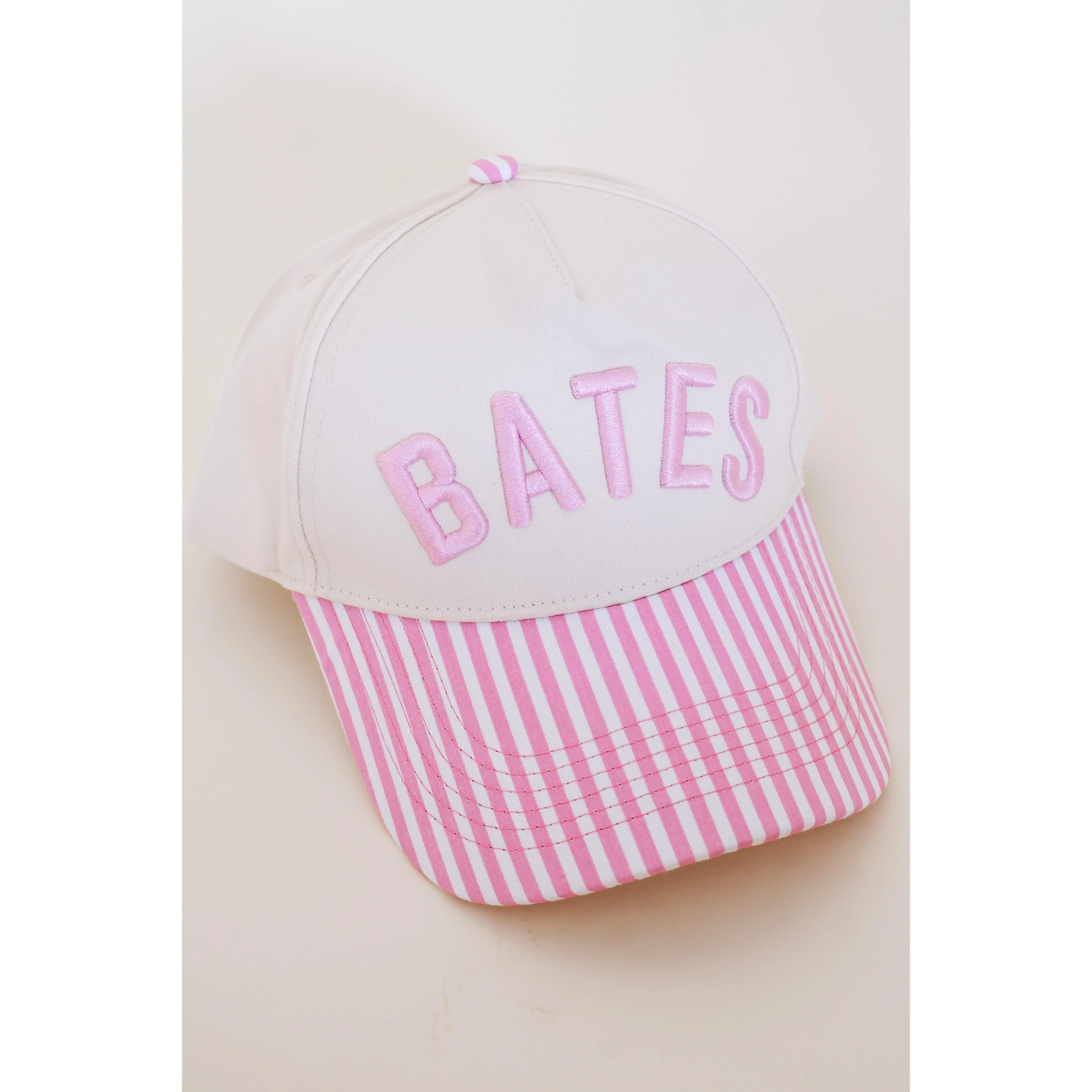 Bates Puff Embroidered Trucker Hat - Pink