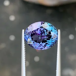 Oval cut tanzanite