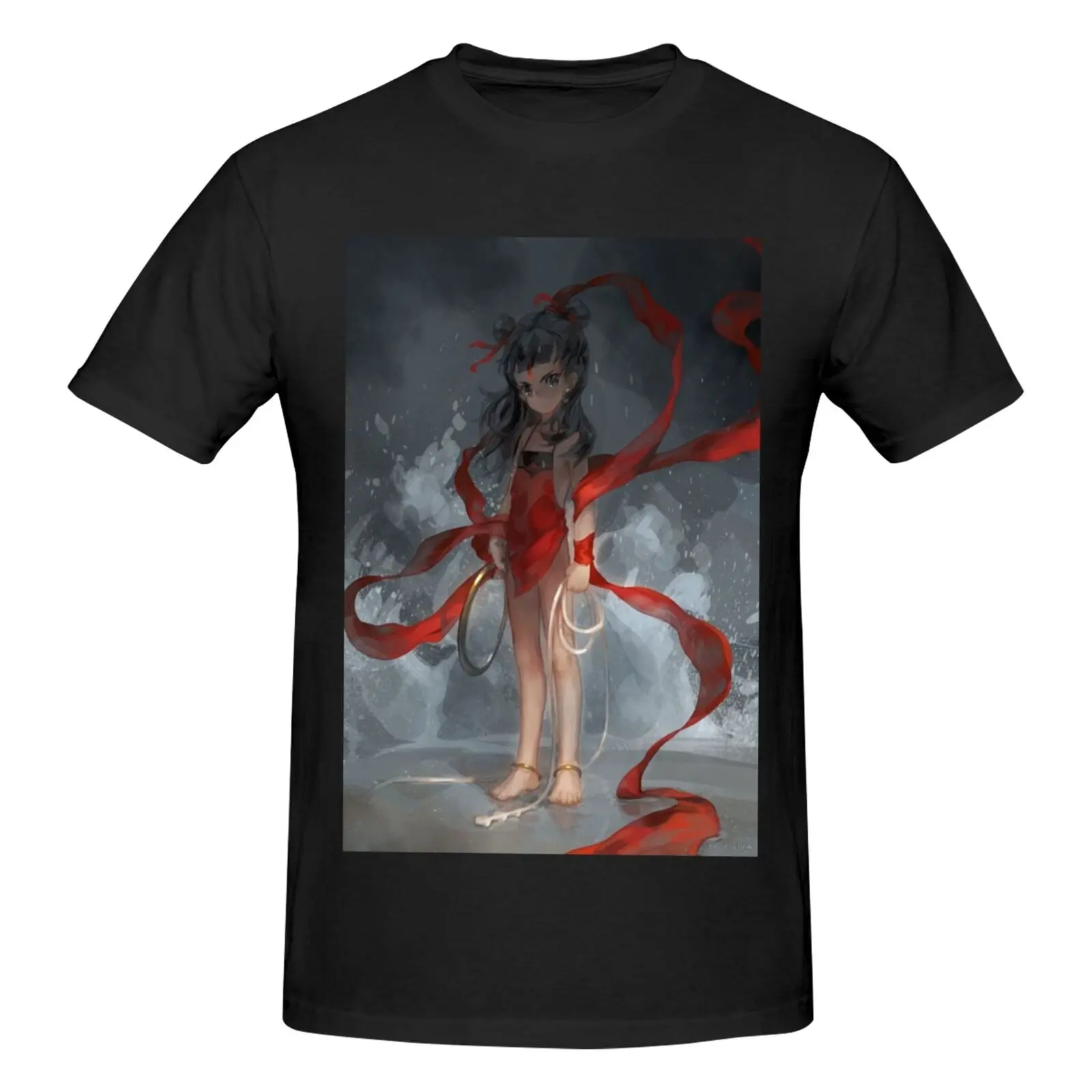 Unisex Basic Short Sleeve T-Shirt Ne Zha of the Movies Pattern 3QgtFLPchETgR
