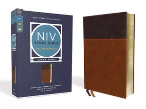 NIV Study Bible, Fully Revised Edition (Study Deeply. Believe Wholeheartedly.), Large Print, Leathersoft, Brown, Red Letter, Comfort Print (NIV Study Bible, Fully Revised Edition) by Kenneth L. Barker||Mark L. Strauss||Jeannine K. Brown||Craig L. Blomber
