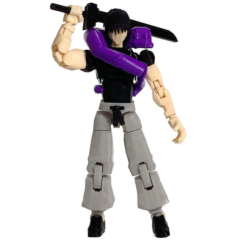 3D Printed Jujutsu Kaisen Fushiguro Toji Articulating Collectible Action Figure - Multi-Jointed Shapeshift Toy, Decorative Mannequin Model Ornament Gift for Anime Fans, Articulating Figurines