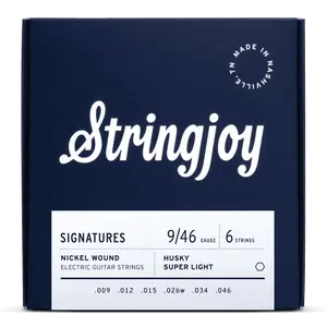 Stringjoy 9-46 Husky Super Light Gauge Signatures - Nickel Wound Electric Guitar Strings