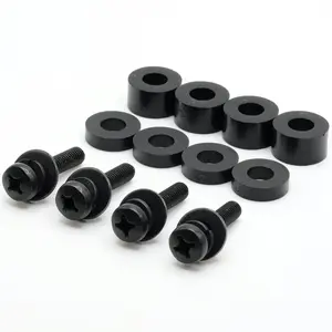 M6 Wall Mount Screws Compatible with  43/50/55/65/70/75/77 inch TVs (400x400, 300x300, 200x200 Patterns) - M6-1.0 x 10mm to 30 mm - Complete with , Washers & Spacers