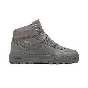PUMA Mens Rebound Abrupt Mid High Basketball Sneakers Shoes Casual - Grey