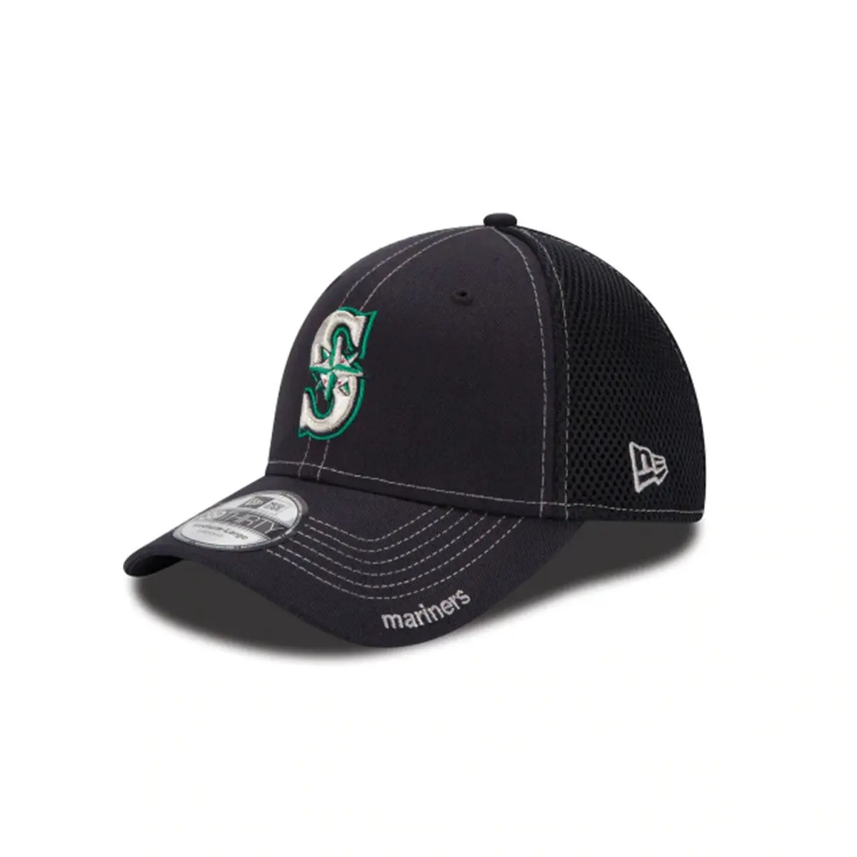 Seattle Mariners 39Thirty Navy-White Mariners Logo Hat, Mariners Logo Hats