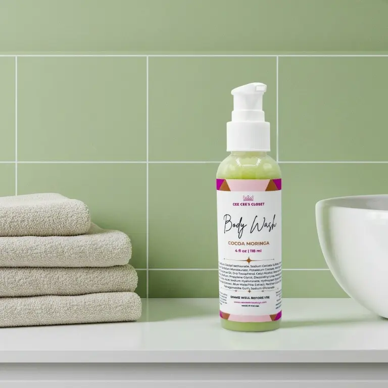 Cocoa Moringa Hyaluronic Acid Body Wash for Soft Moisturized Skin