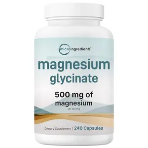 Micro Ingredients Magnesium Glycinate 500mg - Pure & High Potency