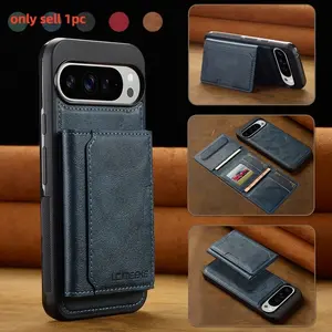 Card holder Protective Phone Case Casing For Google pixel 10 9 8 7 pro XL 8A 9A cover Luxury For Magesafe Magnetic Leather wallet cases