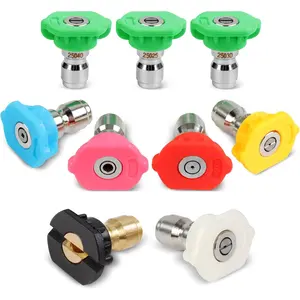 9-Pack  Washer Tips, 4000 PSI-5000 PSI Multiple Degrees  Washer  Nozzle Power Washer Nozzle Tips for 1/4 Inch Quick Connect
