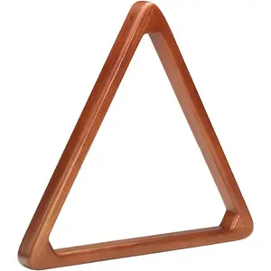 TR8HD-F Heavy Duty Wooden 8-Ball Billiard Ball Triangle Rack, Old World Mahogany, Black