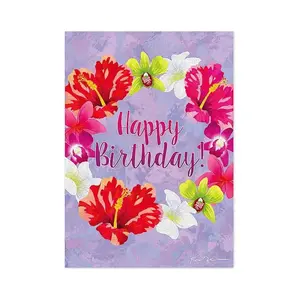 Greeting Card, "Birthday Lei”