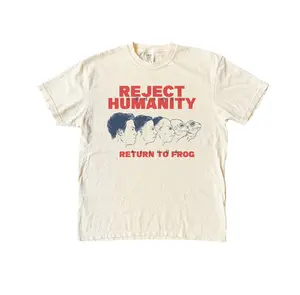 Reject Humanity Frog Tshirt, Comfort Colors Frog Shirt, Funny Meme Shirt Fit Top