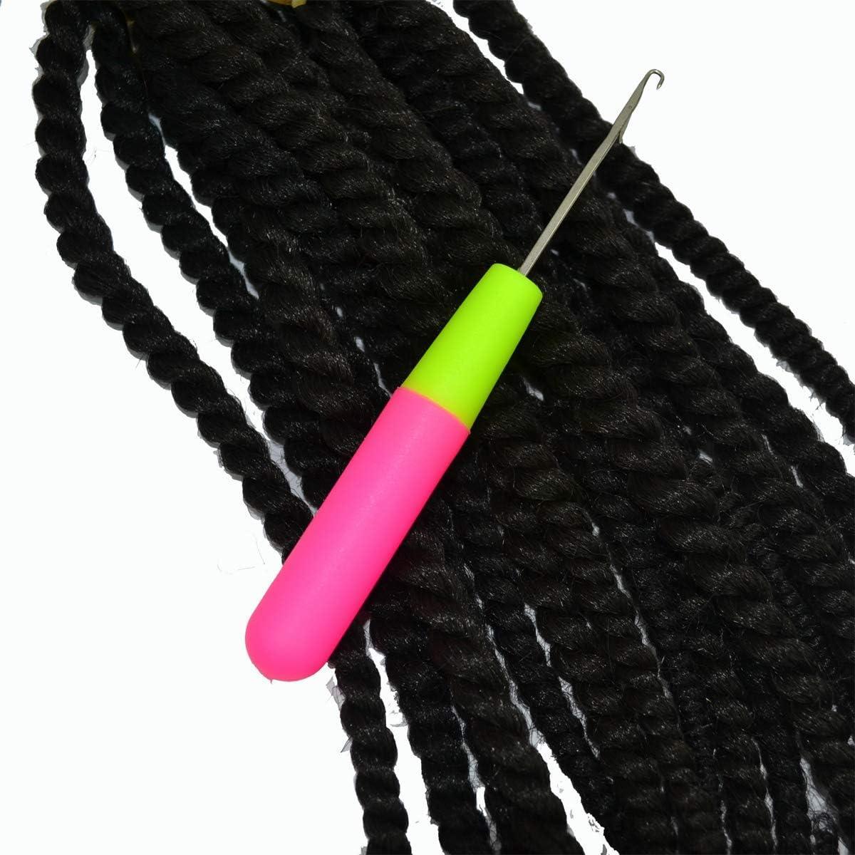 1Pcs Latch Hook Tool, Latch Hook Crochet Needle for Micro Braids, Hair Extension, Feather and Carpet