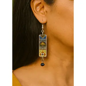 Talavera Tile Inspired Earrings