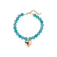 Turquoise with 18k Gold Plating