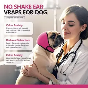 1pc Noise-Reducing Dog Ear Muffs with Waterproof Protection - Adjustable, Breathable Ear Covers for Thunderstorms, Fireworks, Swimming, and Grooming, Suitable for All Breeds, Quick-Drying, Durable, and Safe Outdoor
