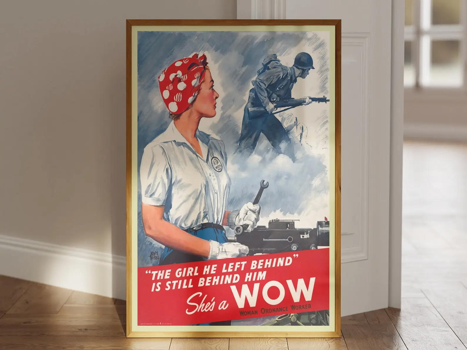 The Girl He Left Behind Is Still Behind Him Shes A Wow Vintage World War Ii Poster Ww2 Propaganda Poster Wall Art Air Force Pilot