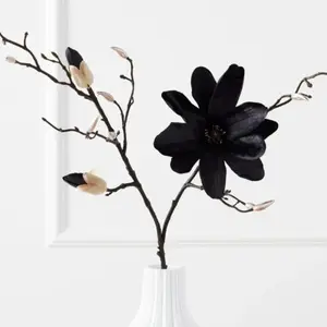 Z Gallerie Magnolia Spray - Set of 3 Flower Design Faux Plants Indoor Decorative Lifelike Ornaments