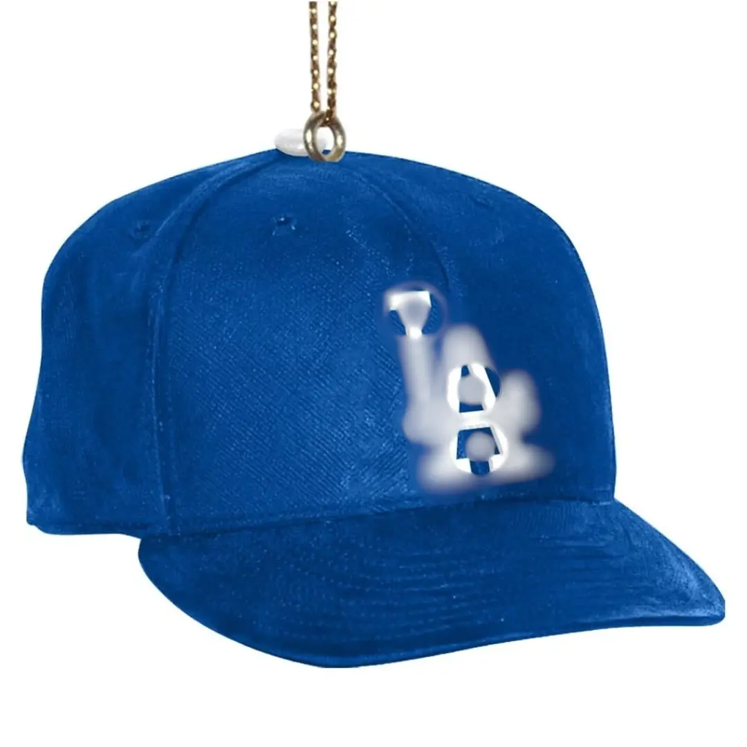 Blue Baseball Cap Christmas Ornament – Holiday Hanging Decoration