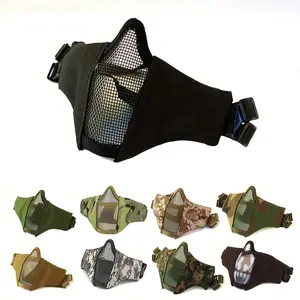 1 Piece Outdoor Mask, Half Face Mask, Role-Playing Realistic Outdoor Mask, Soft Bullet Gun Mask