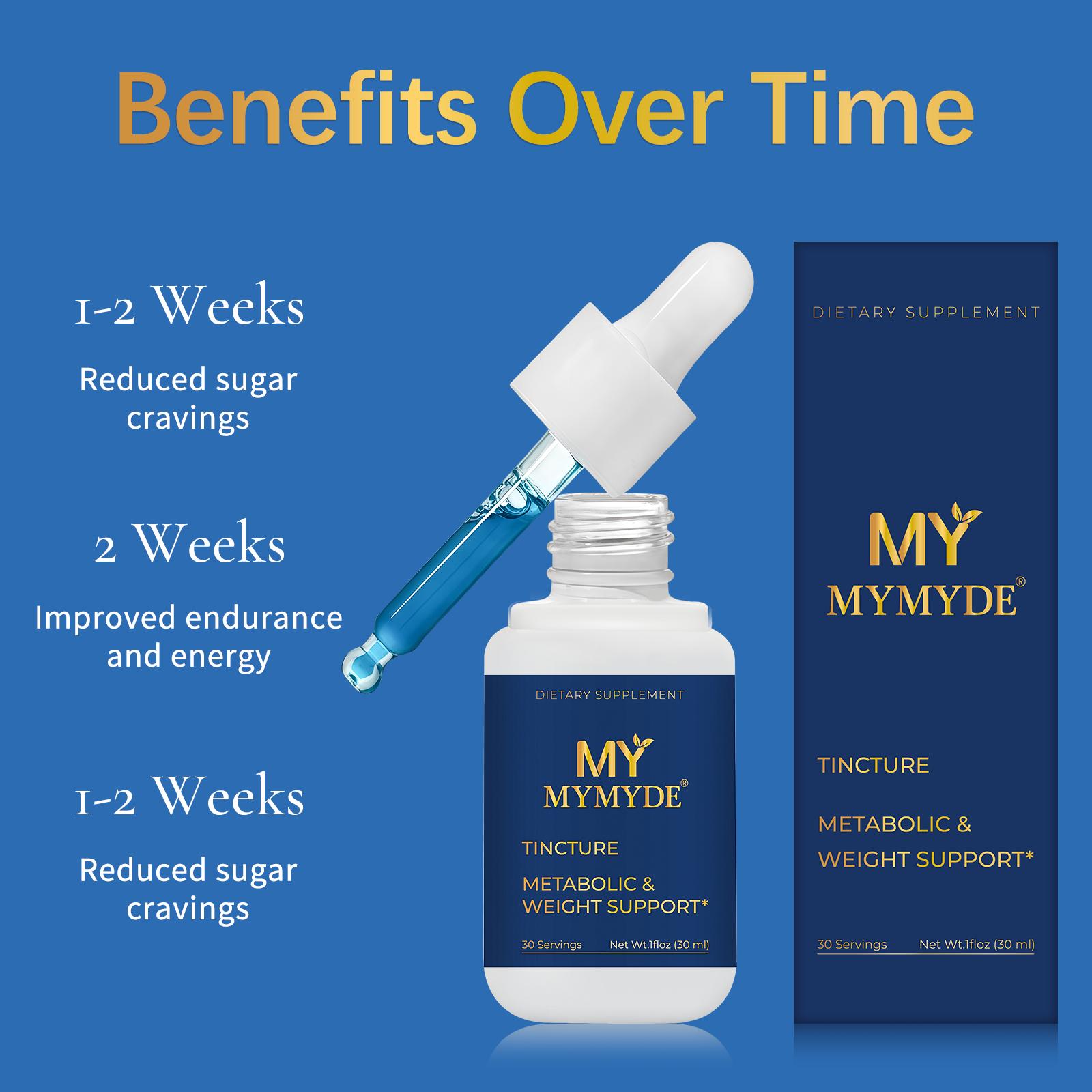 MYMYDEMetabolic Support Liquid Herbal Drops* | Antioxidant Rich, Alcohol-Free, Clinically-Tested, Certified Gluten-Free, PETA Certified Vegan & Cruelty-Free, Third Party Tested, Plant-Based, Made in the USA