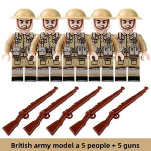 Interactive Building Blocks Toys, Mini Dolls, Cartoon Characters, Toys, Fun Educational Playset for Kids, Diy Model Kit