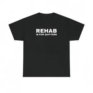#TikTokShopRestock  Plus Size Rehab is for Quitters Unisex Heavy Cotton Tee - Funny Shirt - Joke - Drinking Shirt - Mental Health - Gift for Men and Women