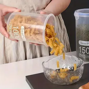 2 Transparent Sealed Plastic Containers, Kitchen Storage, Reusable Spice Candy Nut Snack Organizer, Party Outdoor Camping Container