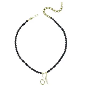 Heidi Daus®"The A to Z Sparkle" Beaded Initial Letter Necklace