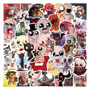 The Binding of Isaac 50 pcs Vinyl Stickers for Laptops Water Bottles and Computers Waterproof Game Character Decorations