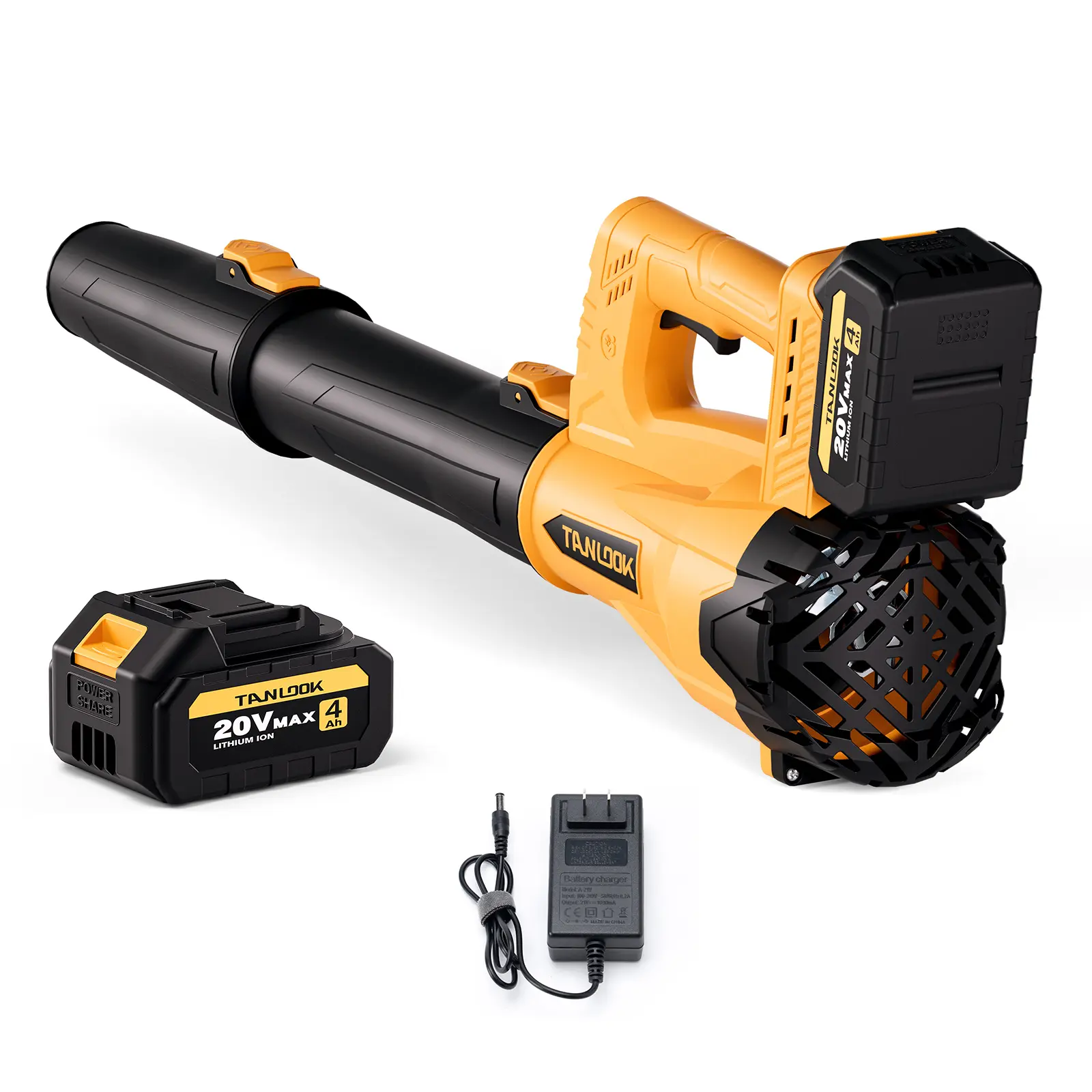 Tanlook High-Power Handheld Cordless Leaf-Snow Blower, 2×4Ah Batteries Included, Cordless Dust Blower for Outdoor Cleaning & Garden Care, Ideal Autumn Winter Tool, Handheld Leaf Blower, Lightweight Leaf Blowers
